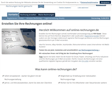 Tablet Screenshot of online-rechnungen.de